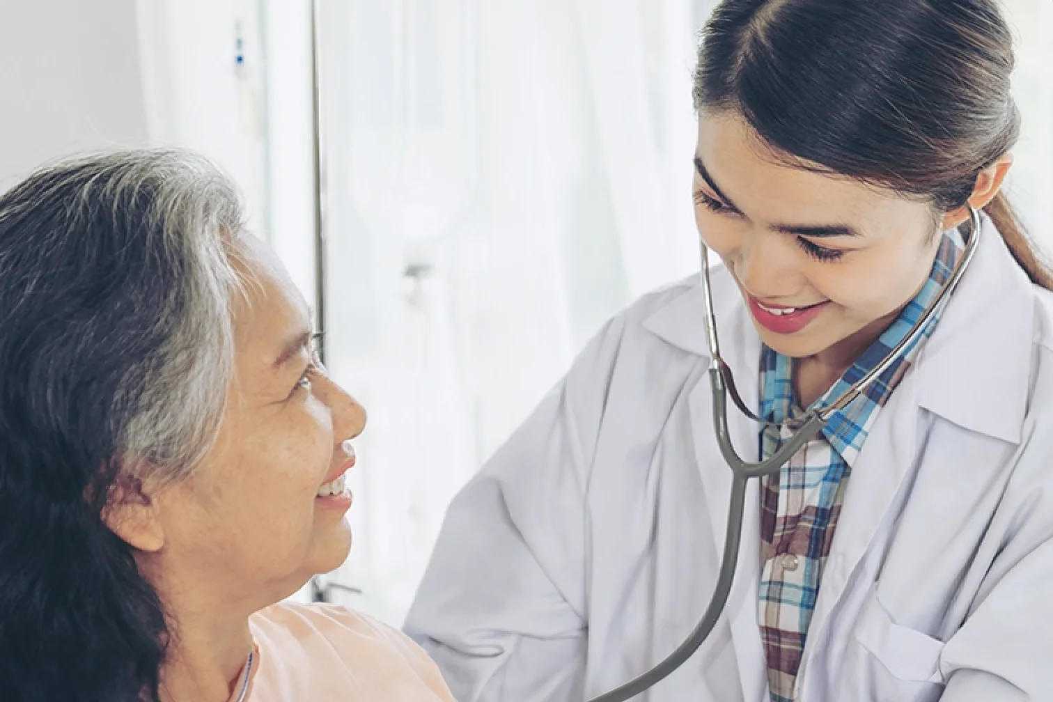 doctor caring for patient mobile
