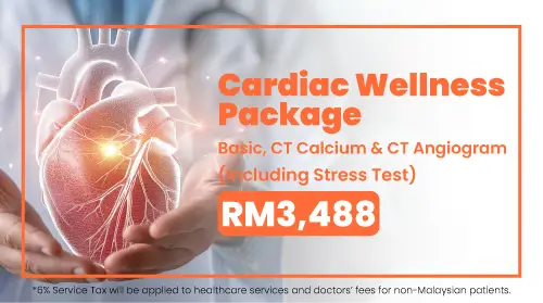 Cardiac Wellness Package (Basic, CT Calcium & CT Angiogram) (Including Stress Test)